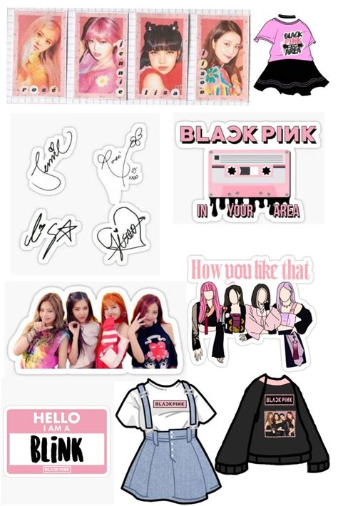 Blackpink cute stickers printable, 2023 | Sticker tasarımı, 3d kartlar, Çıkartma