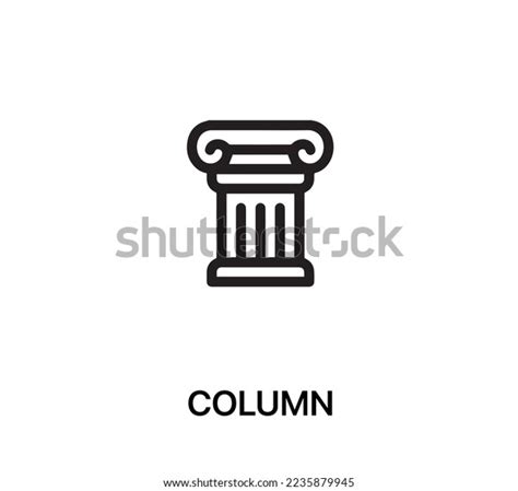 Column Icon Vector Linear Style Sign Stock Vector (Royalty Free) 2235879945 | Shutterstock