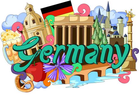 Munich Germany Travel Doodle With Architecture Illustrations, Royalty-Free Vector Graphics ...