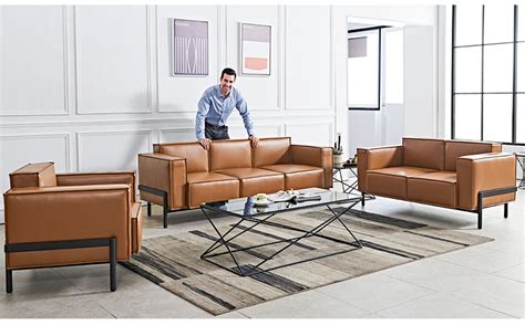 Contemporary Leather Office Sofa Modern Office Leather Sofa Modern Leather Sofa Set Leisure Sofa ...