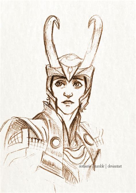 Loki - Stolen Relic Sketch by riotfaerie on DeviantArt | Loki drawing ...