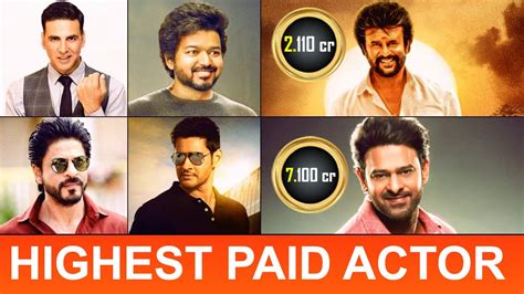 Top 10 Highest Paid Indian Actors | Highest Paid Actors Salary - YouTube