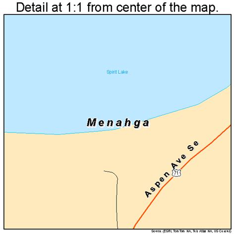 Menahga Minnesota Street Map 2741660