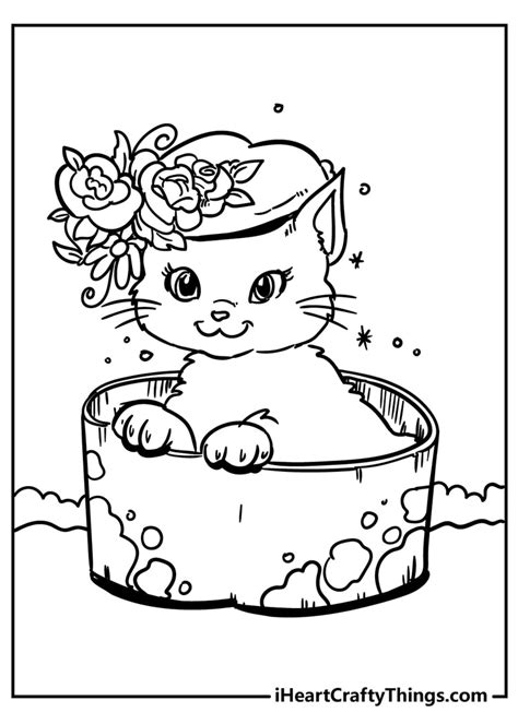 Cat In The Cat Coloring Pages