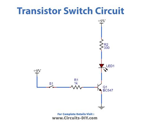 How to use a transistor BC547 as a switch