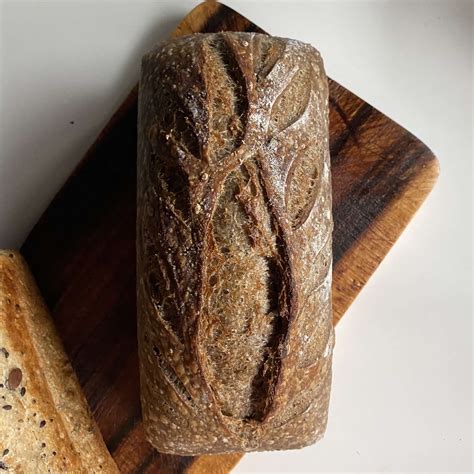 Roasted Rye Malt Tin Sourdough (16% Whole Wheat, CS19.2) (Vegan) – OrgBox Thailand