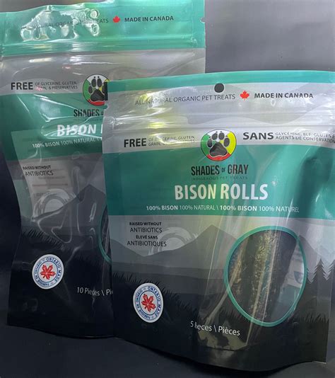 Bison Roll Pet Treats – Shades of Gray Indigenous Pet Treats