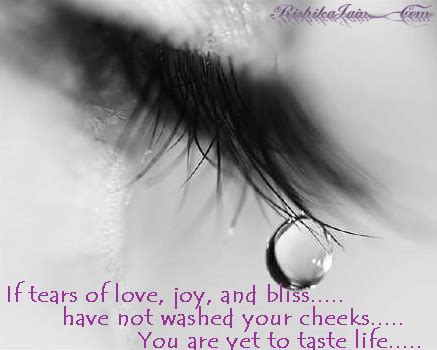 Tears of Joy…. Experience for Life… - Inspirational Quotes - Pictures - Motivational Thoughts