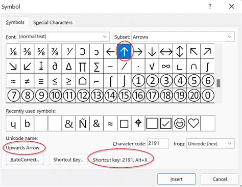 Up arrow ↑ symbol in Word, Excel, PowerPoint and Outlook - Office Watch