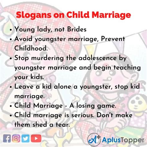 #ChildMarriageSlogans #SlogansonChildMarriage | Marriage, Slogan, Catchy slogans