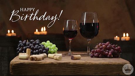 Happy-birthday-wine GIFs - Get the best GIF on GIPHY