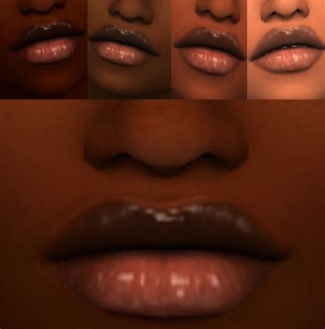 Clear Lip Gloss XxBlacksims - Sims 4 cc makeup, Sims 4 cc eyes, Sims mods