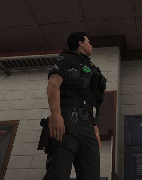 LAPD Vest with Green X26 Taser for EUP | GTA 5 Mods