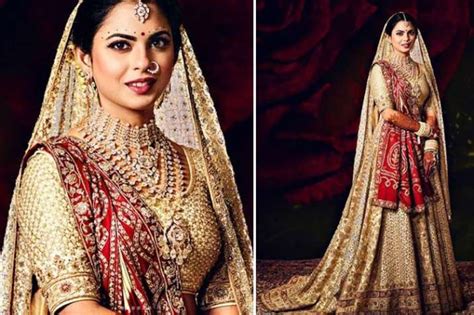 Isha Ambani wore Nita's wedding saree as her duppatta over Abu Jani lehenga; know more | Fashion ...