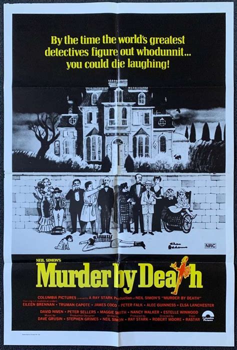 All About Movies - Murder By Death Poster Original One Sheet 1976 Truman Capote Eileen Brennan