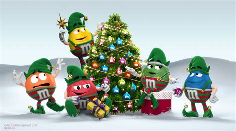 M&M's CHRISTMAS SCENE