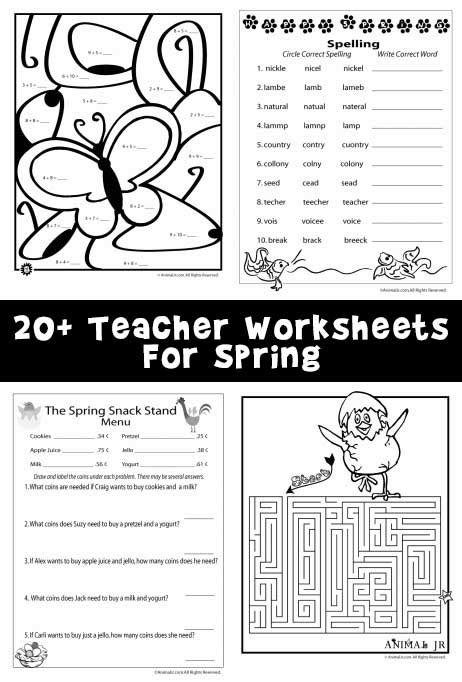 Spring Worksheets | Woo! Jr. Kids Activities : Children's Publishing