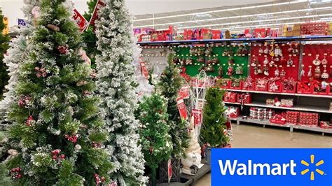 WALMART CHRISTMAS TREES CHRISTMAS DECORATIONS ORNAMENTS SHOP WITH ME ...