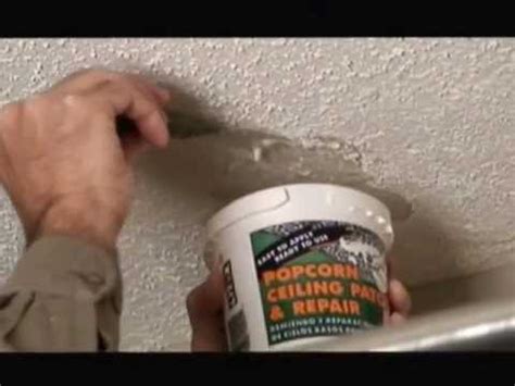 Popcorn Ceiling Patch Repair Video - YouTube