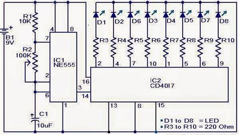 Six Simple LED Lighting Circuit for Christmas - Gadgetronicx