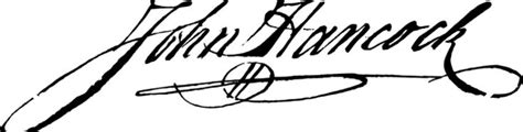 John Hancock's signature Wikipedia | John hancock, Declaration of ...