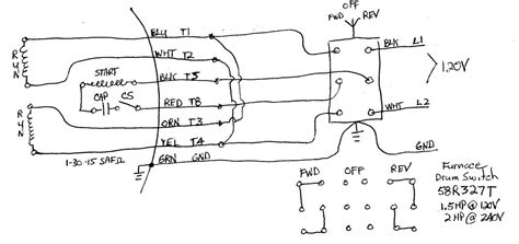 wiring diagram for capacitor start motor techunick biz | Washing ...