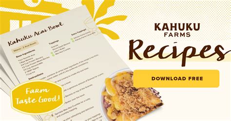 Recipes from Kahuku Farms