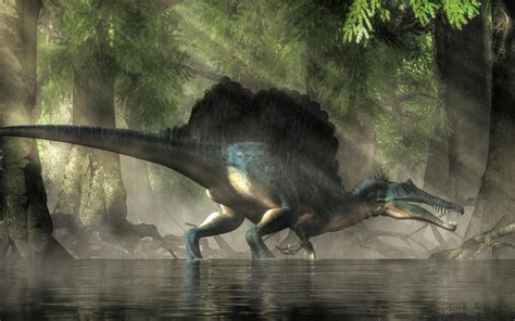 Spinosaurus in a Swamp by deskridge on DeviantArt