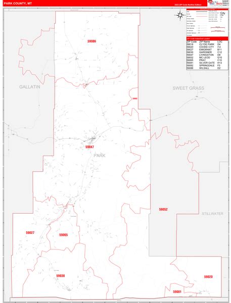 Maps of Park County Montana - marketmaps.com