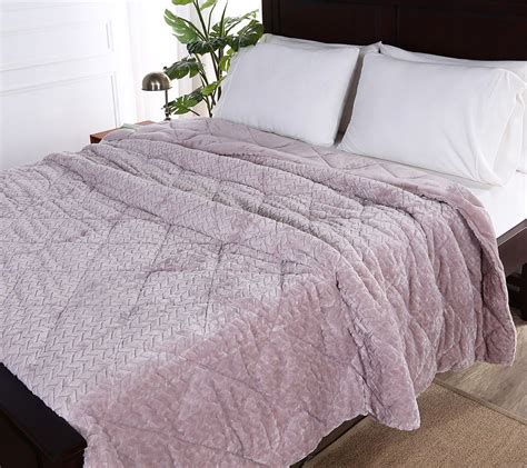 Berkshire Blanket Braided Velvet Soft King Comforter - QVC.com