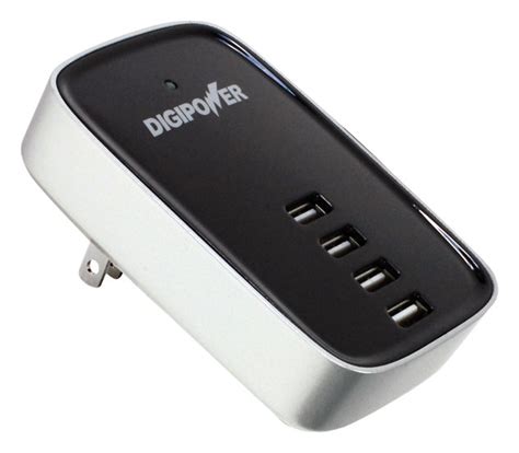 Digipower 4-Port USB Charger Black/White ACD-4XR - Best Buy