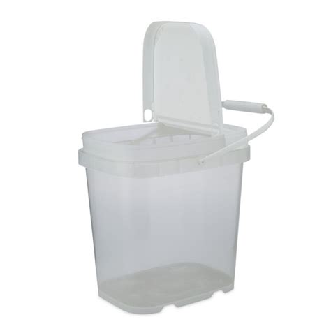 1 gal Clear PP Plastic Pails (EZ Stor Hinged Lid) | Berlin