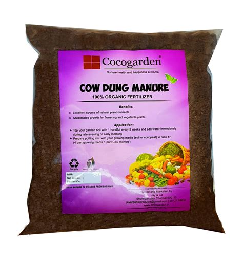 Cow Dung Compost Manure Organic Fertilizer for Plants - Cocogarden ...