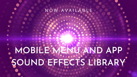 Mobile Menu, App, & Game Sound Effect Library Revealed! | Airborne Sound