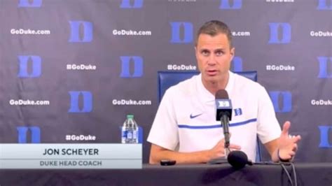 Duke Media Day: Jon Scheyer