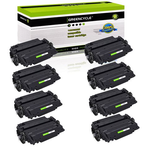 Used 8pk Black CE255A 55A Toner for HP LaserJet 500 MFP M525F M525dn M525C Printer - UBB.threads