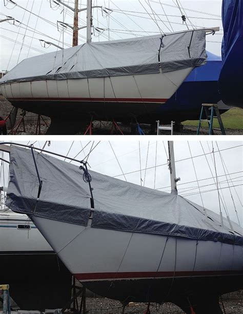 Make your very own full boat cover. Find the fabric you need at Sailrite. #Sailrite | Yacht ...