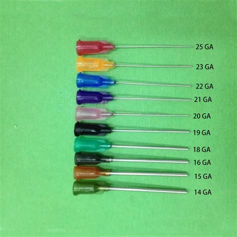 Lots 20Pcs Luer Lock Plastic steel Blunt Dispensing needles syringe ...