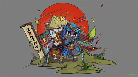 Samurai Cat Wallpapers - Wallpaper Cave