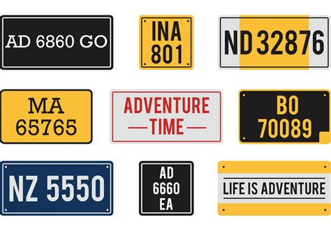 Free Vector License Plates - Download Free Vector Art, Stock Graphics ...