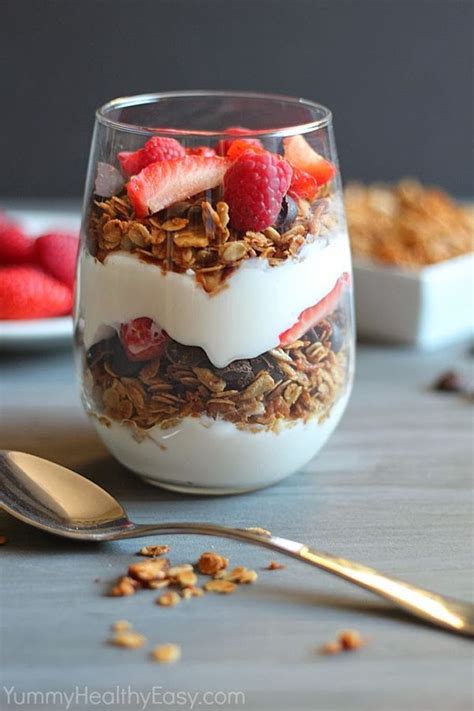 Healthy Homemade Granola Parfait from Yummy Healthy Easy + 9 other ...