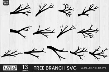 Tree Branch Svg | 13 Variations by qidsignproject | TPT