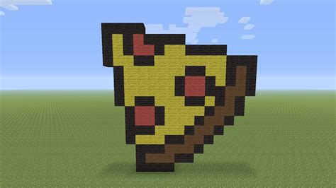 Minecraft Pixel Art - Pepperoni Pizza Slice | Pixel art, Minecraft pixel art, Minecraft art