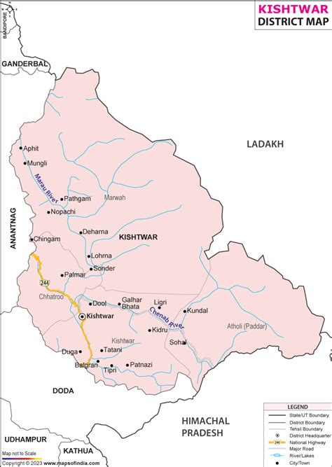 Kishtwar District Map