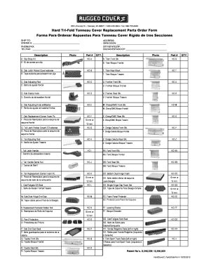 Tonneau Cover Parts Diagram - Fill Online, Printable, Fillable, Blank ...