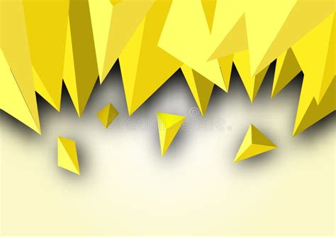 Vector Yellow Triangle Abstract Wallpaper Template Stock Vector - Illustration of success ...