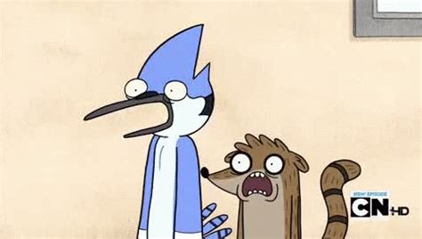 Say It Ain'T So GIF - Rigby Mordecai Regular Show - Discover & Share GIFs