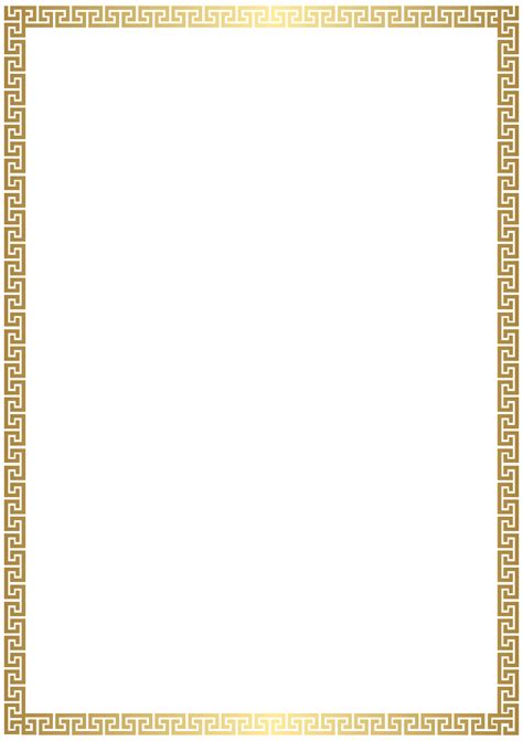 Thin Gold Border Transparent : All clipart images are guaranteed to be free. - Jack Bispo