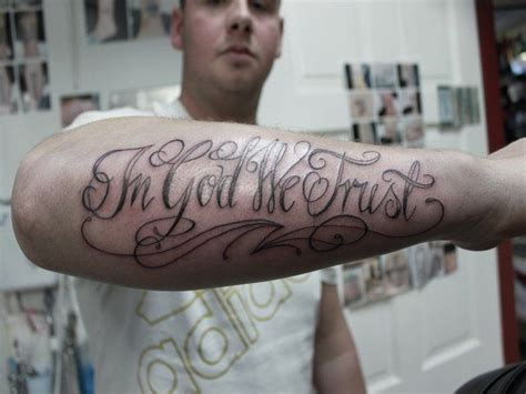 In God We Trust | In god we trust, Tattoo quotes, Tattoos