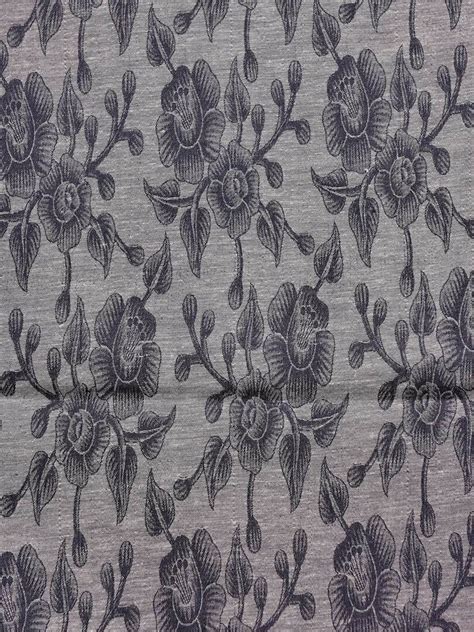 Cotton Denim Floral Print Design Fabric | Source Fabrics